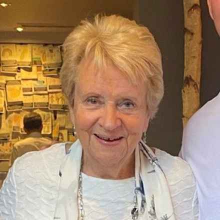 Valda Johnston smiling into camera