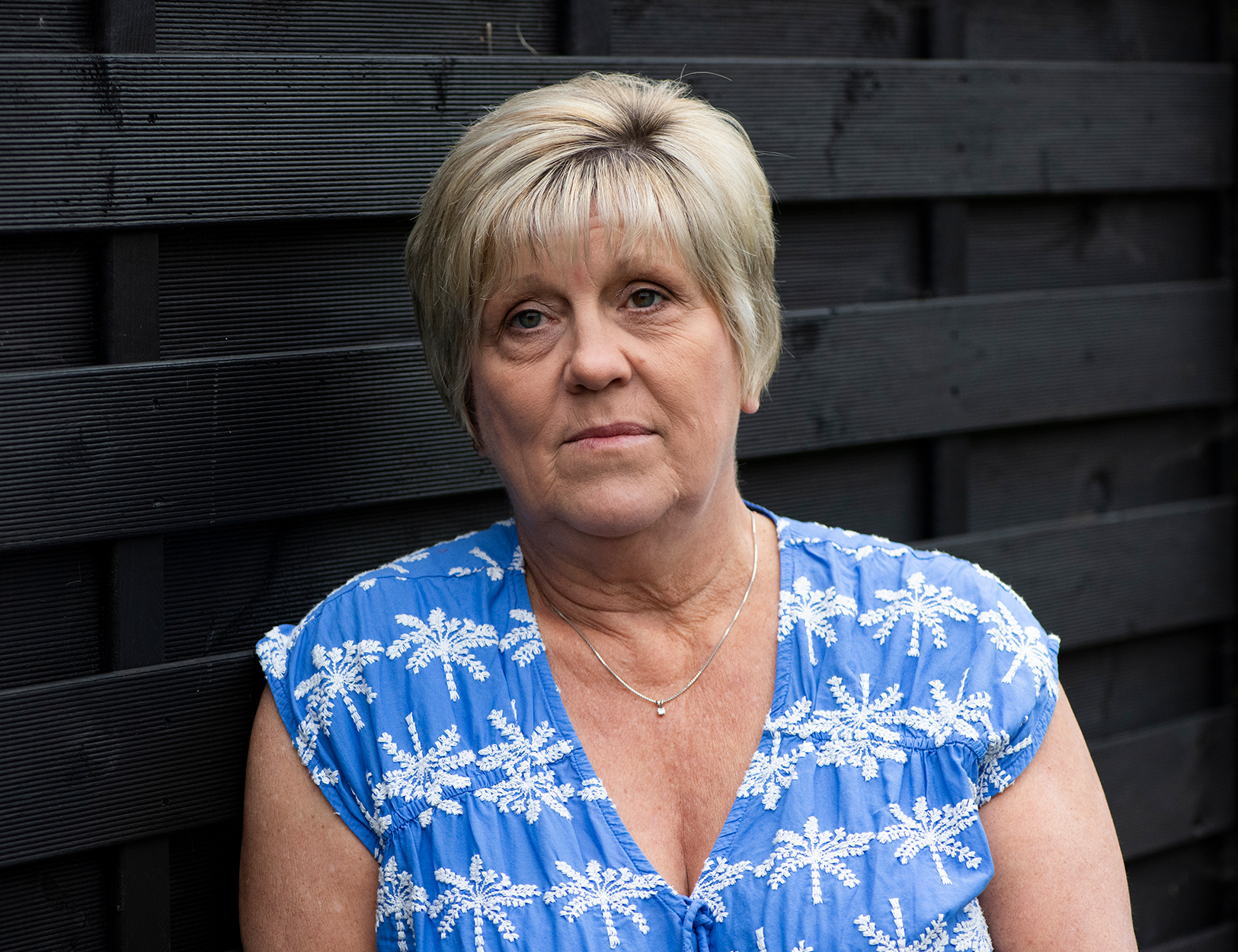 Lynda looking to camera