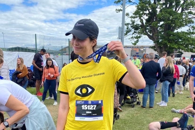 EMF runner with medal