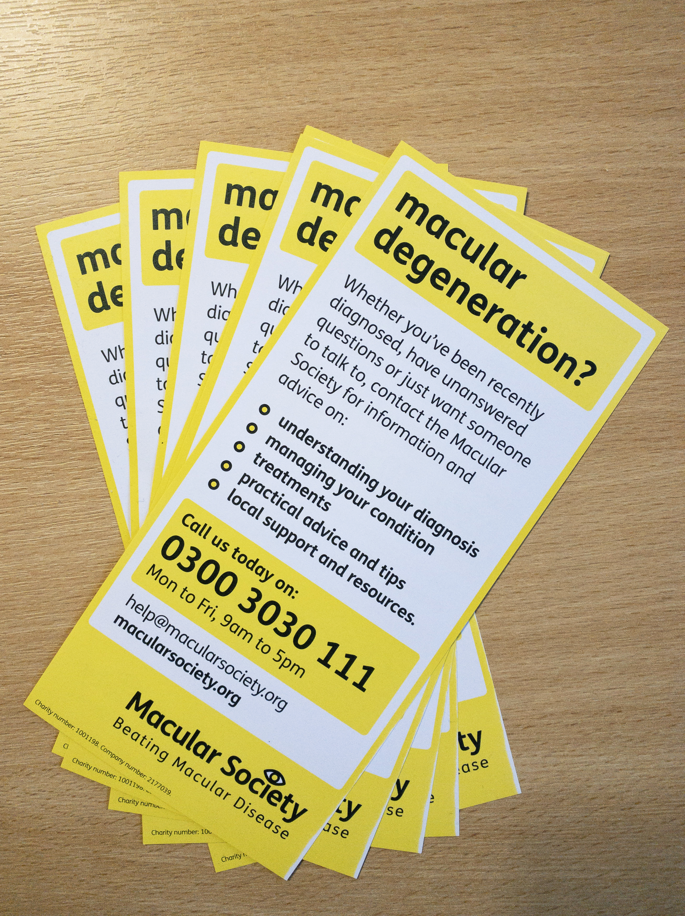 Macular degeneration leaflets