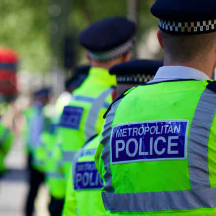 Met Police backs of uniform