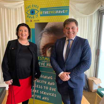 Cathy Yelf, Westminster eye health day