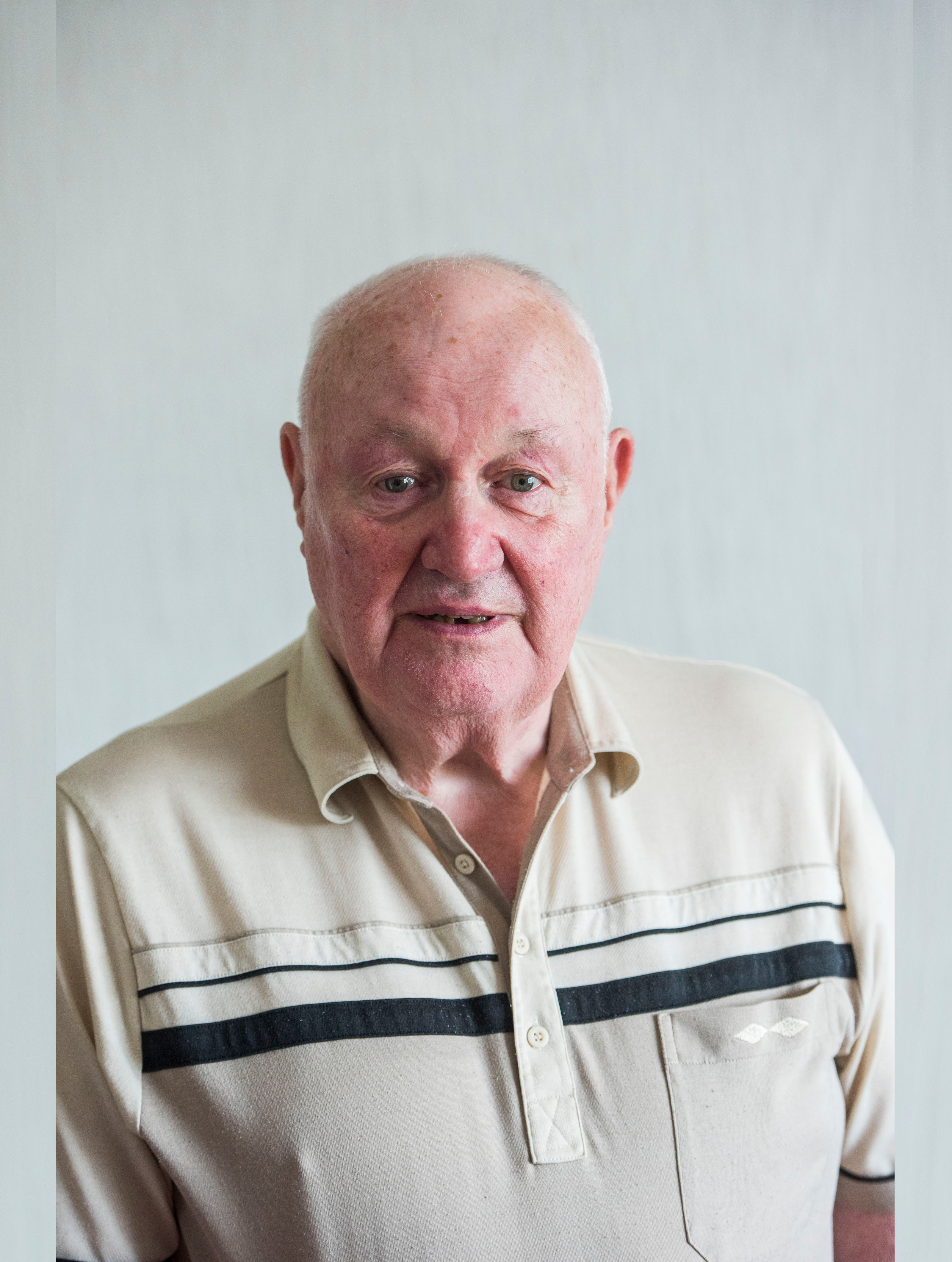 Bill looking into the camera