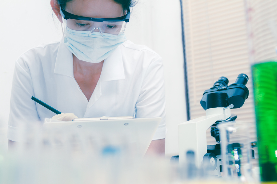 Scientist in laboratory  