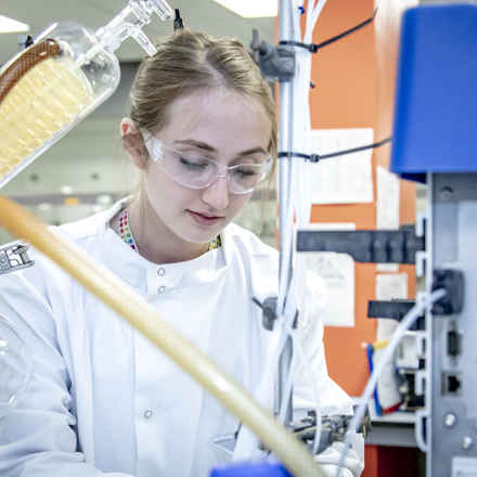 Scientist in laboratory  
