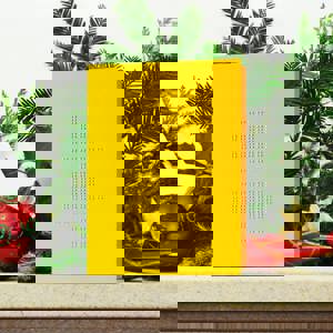 Braille card on decorated mantle