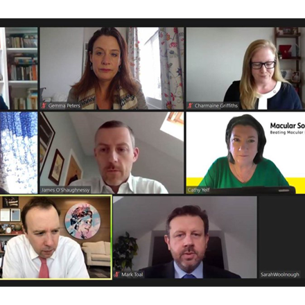 AMRC Matt Hancock zoom meeting screenshot