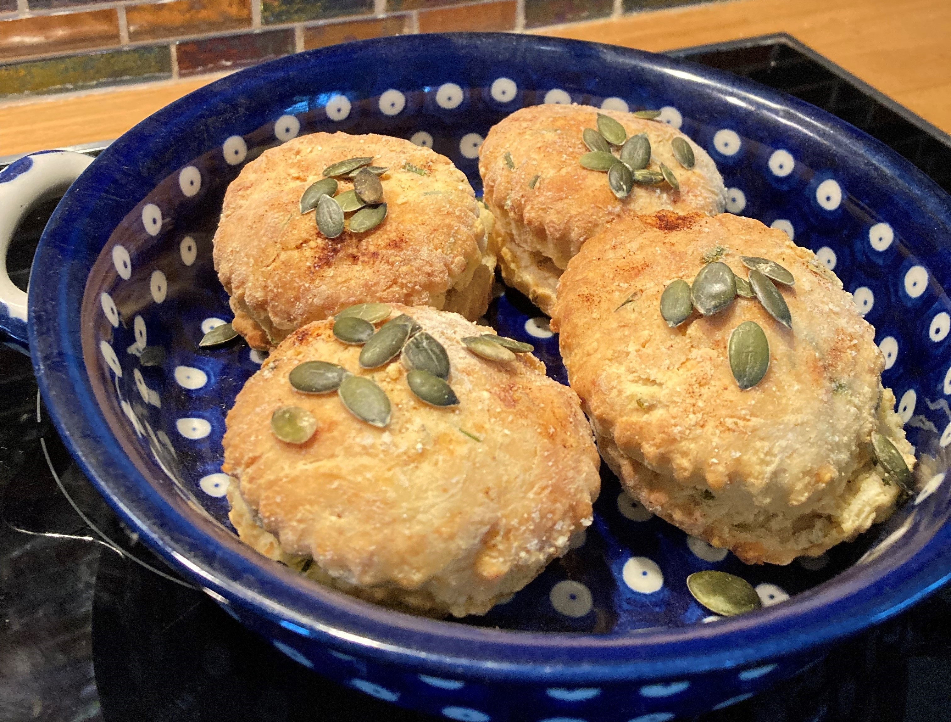 Susie’s cheese and pumpkin seed scones