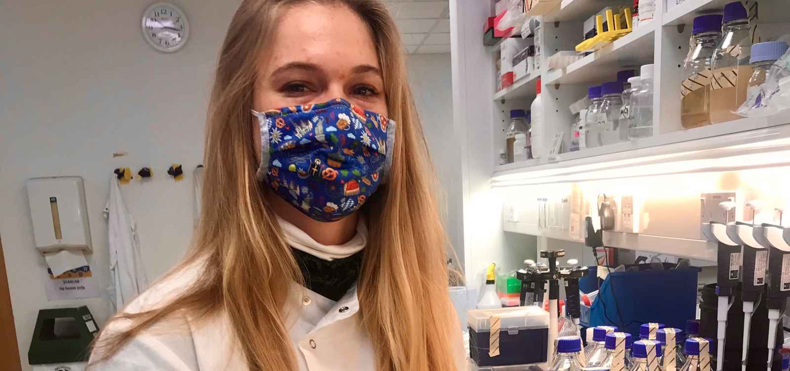 Researcher Elena Piotter portrait in laboratory 