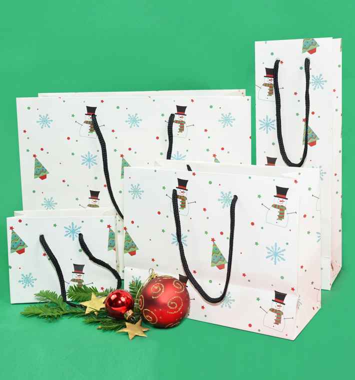 White Gift Bags set 2
